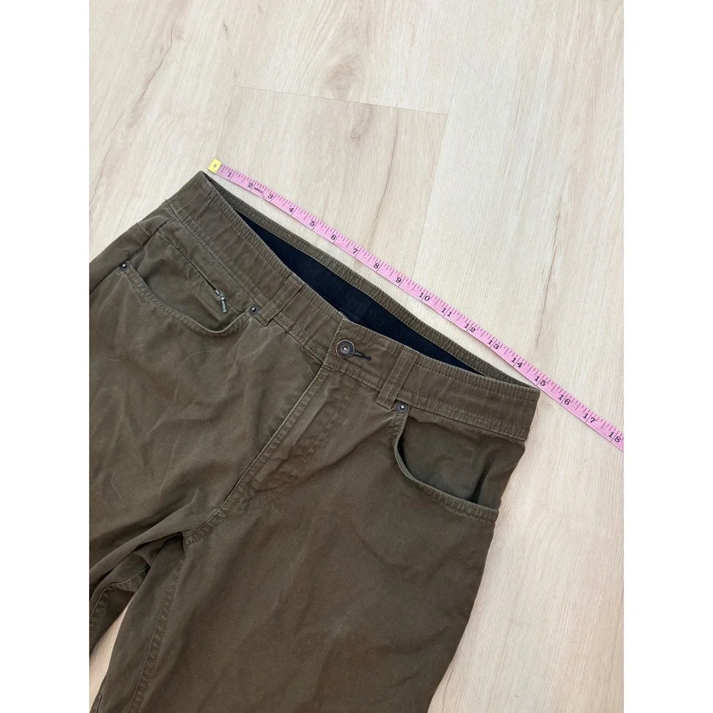 Columbia Utility Pants Mens 30W 32L Olive Green Stretch Hiking Gorpcore